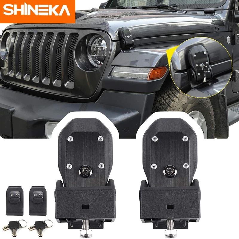 SHINEKA замки капота для Jeep Gladiator JT 2018 + Автомобильная защелка двигателя с ключом