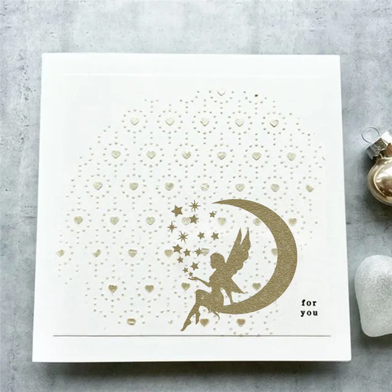 

Eastshape Moon Fairy Dies Metal Cutting Dies Scrapbooking Die Cut for Card DIY Decorative Embossing Craft Dies New 2019 Template