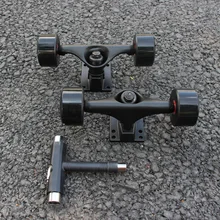 5 дюймов черный скейтборд грузовик 55*32 мм 78AB скейтборд колеса черные PU колеса ABEC-9 высокоскоростные красные резиновые уплотнительные подшипники