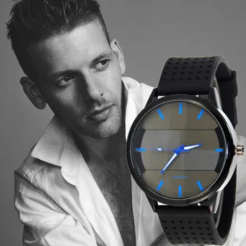 

Luxury Quartz Watch Casual Fashion Men Silicone Business watches relogio masculino Men Watch Sports Wristwatch Male Clock reloj