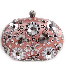 Femmes messenger sacs personnalisé Exclusif diamant sac à main nouveau spot mariée partie double pétale de mode diamant Vintage de soirée sacs