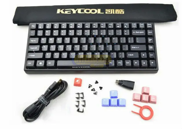 keycool 84 key led backlit for option cherry mx brown switch