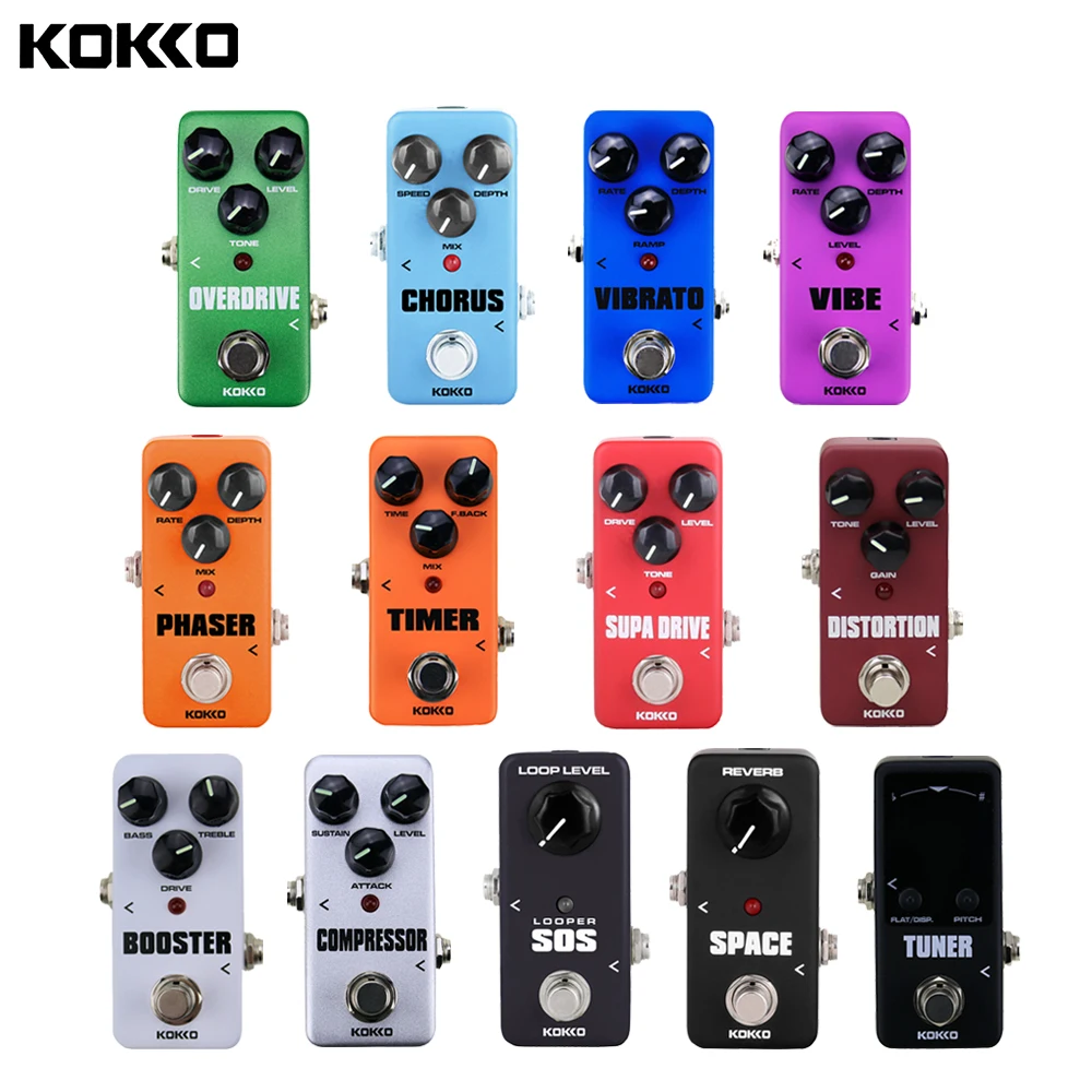 KOKKO блок питания и гитарная педаль эффектов Overdrive/Space/Booster/Distortion/Supa Drive/SOS