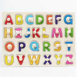 30 см Детские Ранние развивающие игрушки для малышей ручной хватки деревянная головоломка игрушка Алфавит цифра Обучение Образование