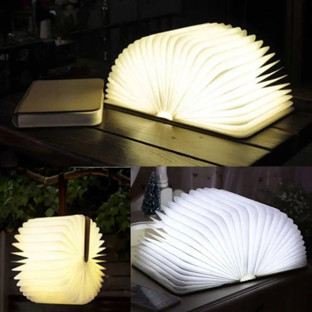 

Romantic Foldable LED Nightlight Book light USB Rechargeable Colorful Book Lamp Magnetic Lamp Gift