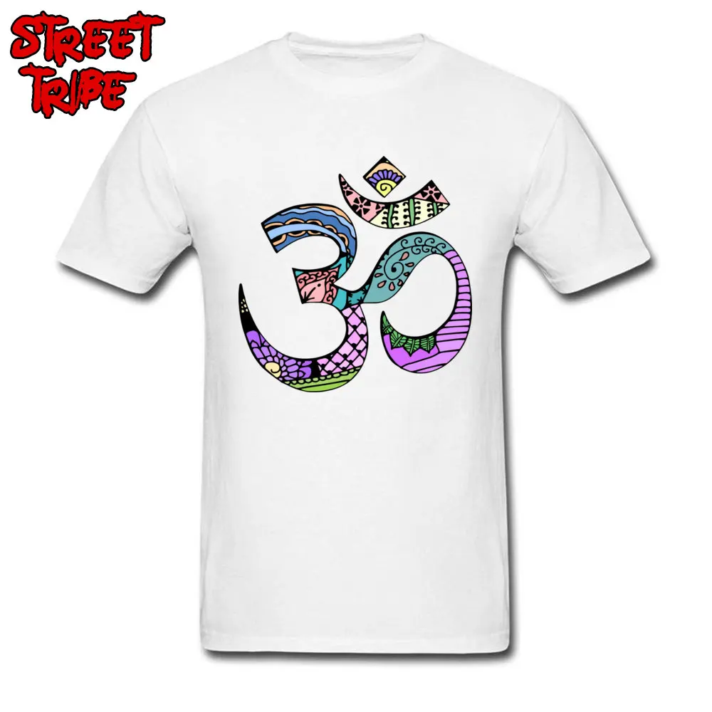 Classic Mens T-shirts Ohm Printed On Tees Cotton Short Sleeve Unique Tops & Tees O-Neck Free Shipping Ohm white
