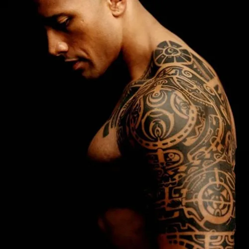 Временная татуировка «быстро и фуриус» Dwayne The Rock Johnson Татуировка большого размера на руку Водонепроницаемая Съемная флеш-тату для мужчин, 1 шт