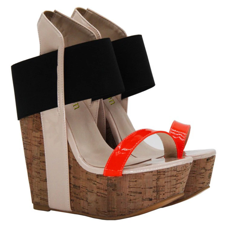 Ouvert forme Plate 4 Couleurs Hauts Sandales Partie 5 À 2018 La Yifsion Femmes 10 Talons Bout Nous Chaussures Taille Coins D0088 Bal De Plus Mélangées Colors Mixed EqvPt