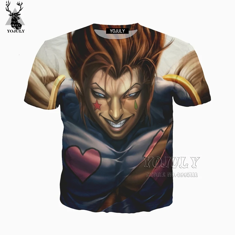 

YOJULY 3D Print Unisex Anime Hunter x Hunter Poker Hisoka Casual T-shirt/Sweatshirt/Hooded hoodies/Jacket Zipper Coat A357