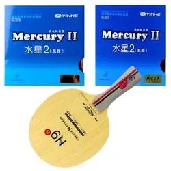 Yinhe N9s Mercury 2 yinhe Mercury 2 настольный теннис резиновый с губкой 9021 качество гладкая ракетка длинная для европейской хватки fl