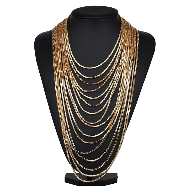 Hot Fashion Women Necklace Multilayer Rope Bohemia Statement Jewelry Long for H2408-1 | Украшения и аксессуары