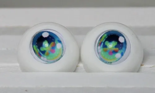 4 цвета 1 пара 14 мм 16 мм 18 мм акриловые глаза для SD куклы 1/6 1/4 1/3 BJD глаза куклы игрушки аксессуары - Цвет: blue