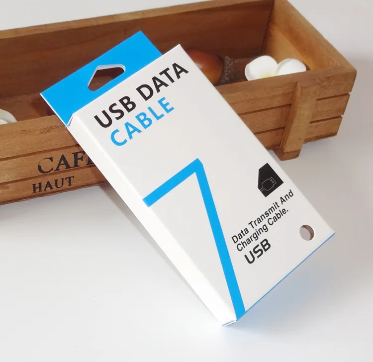 200 шт. упаковочная коробка для упаковки бумаги сотового телефона USB кабель Apple iPhone