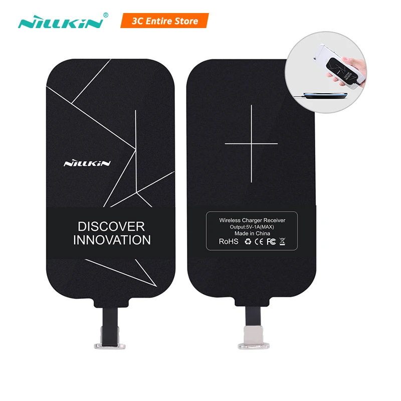 Nillkin универсальное беспроводное зарядное устройство Qi приемник адаптер приемник сумка катушка для iPhone для xiaomi для huawei для samsung oneplus