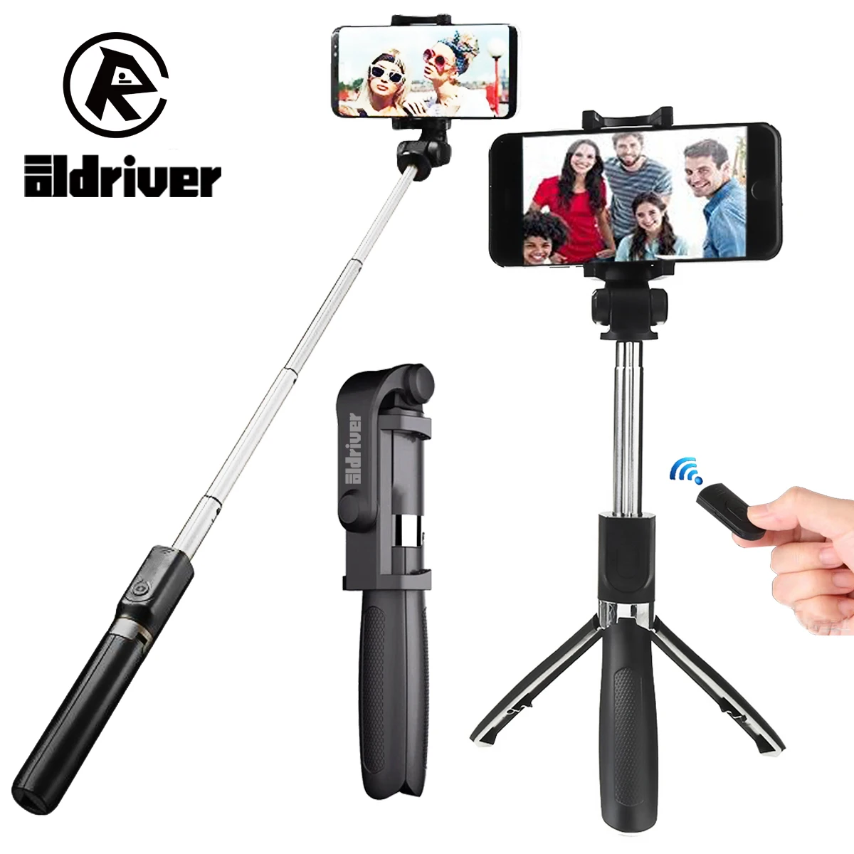 

Handheld Mini Foldable Tripod Monopod 2 in 1 Selfie Stick bluetooth Wireless Remote Control Shutter for Android For iPhone X 8