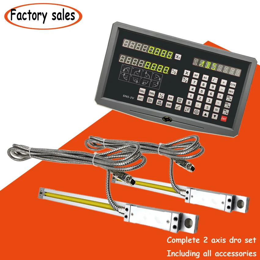 

Complete DRO Kit/Set 2 PCS 5u linear scales/encoder/sensor 400mm 500mm 600mm 700mm 800mm 900mm 1000mm