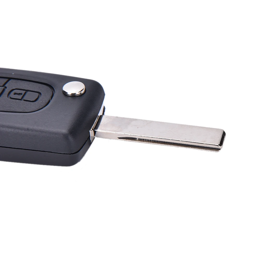 Откидной складной брелок для ключей с дистанционным управлением чехол для PEUGEOT 307 308 107 207 Замена 2 кнопки