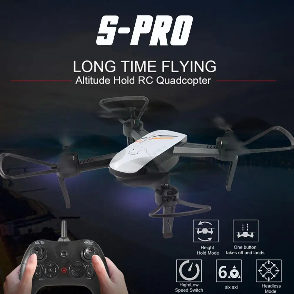 

Original Drone Quadcopter Aircraft UAV App Control Flying 360degree Rolling 2.4GHz ABS 18min Battery Life