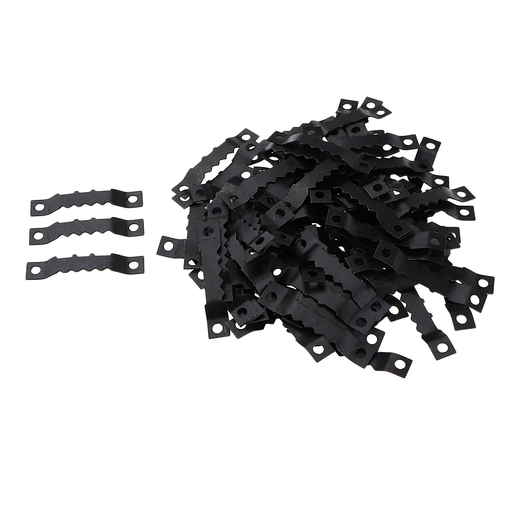 100pcs Sawtooth Picture Photo Frame Mount Hanging Hangers Double Hole for Wooden frame, Canvas Art Hanging Tools