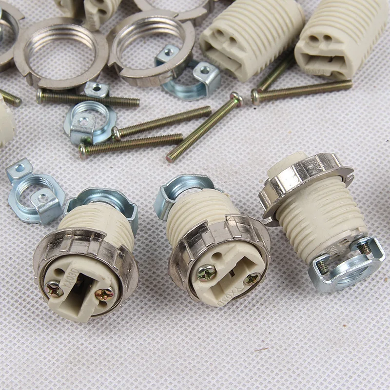 

G9 Lamp Socket Ceramic G9 Lamp Holder G9 lamp Base 110-240V Ceramic Socket G9 Type Halogen Lamp Holder Lighting Accessories
