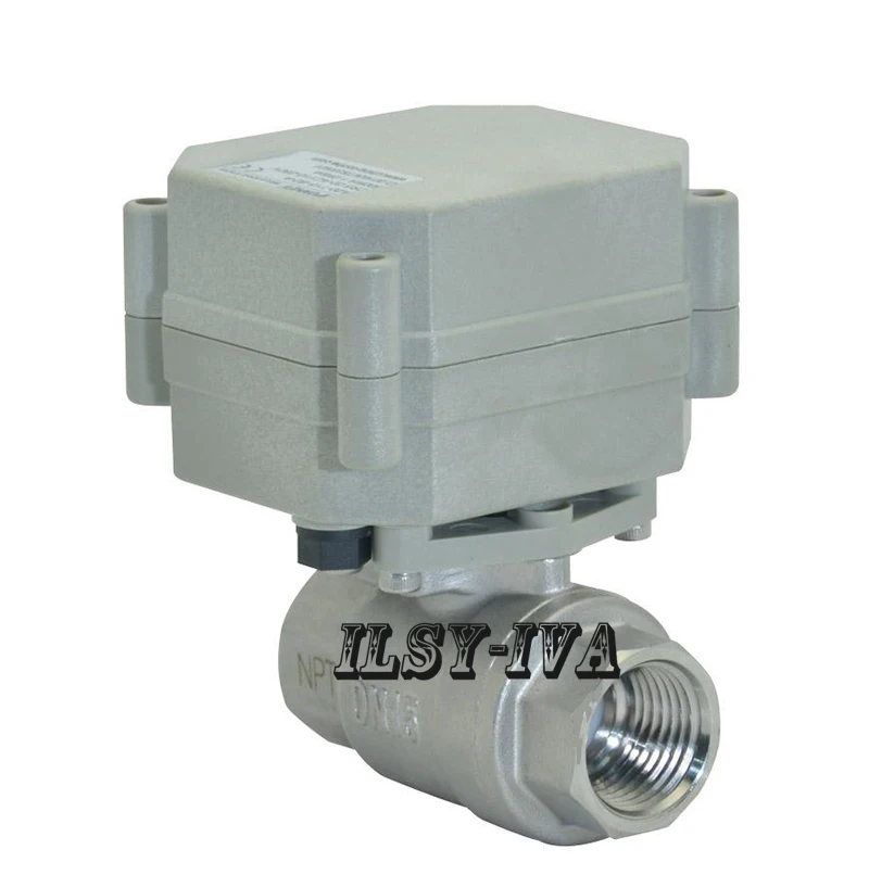DN15 Stainless steel Electronic Ball Valve,DC12V ss304 flow control