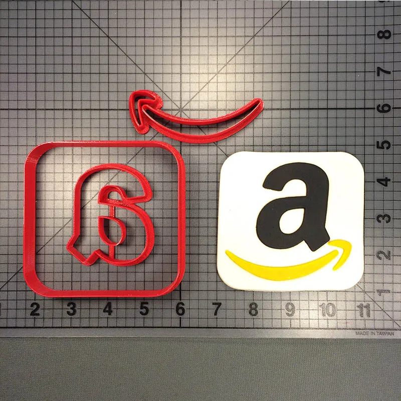 

Amazon Icon Cookie Cutter Set Custom Made 3D Printed Brand Fondant Cupcake Cutter Baking Accessories Cookie Molds Biscuit Cutter