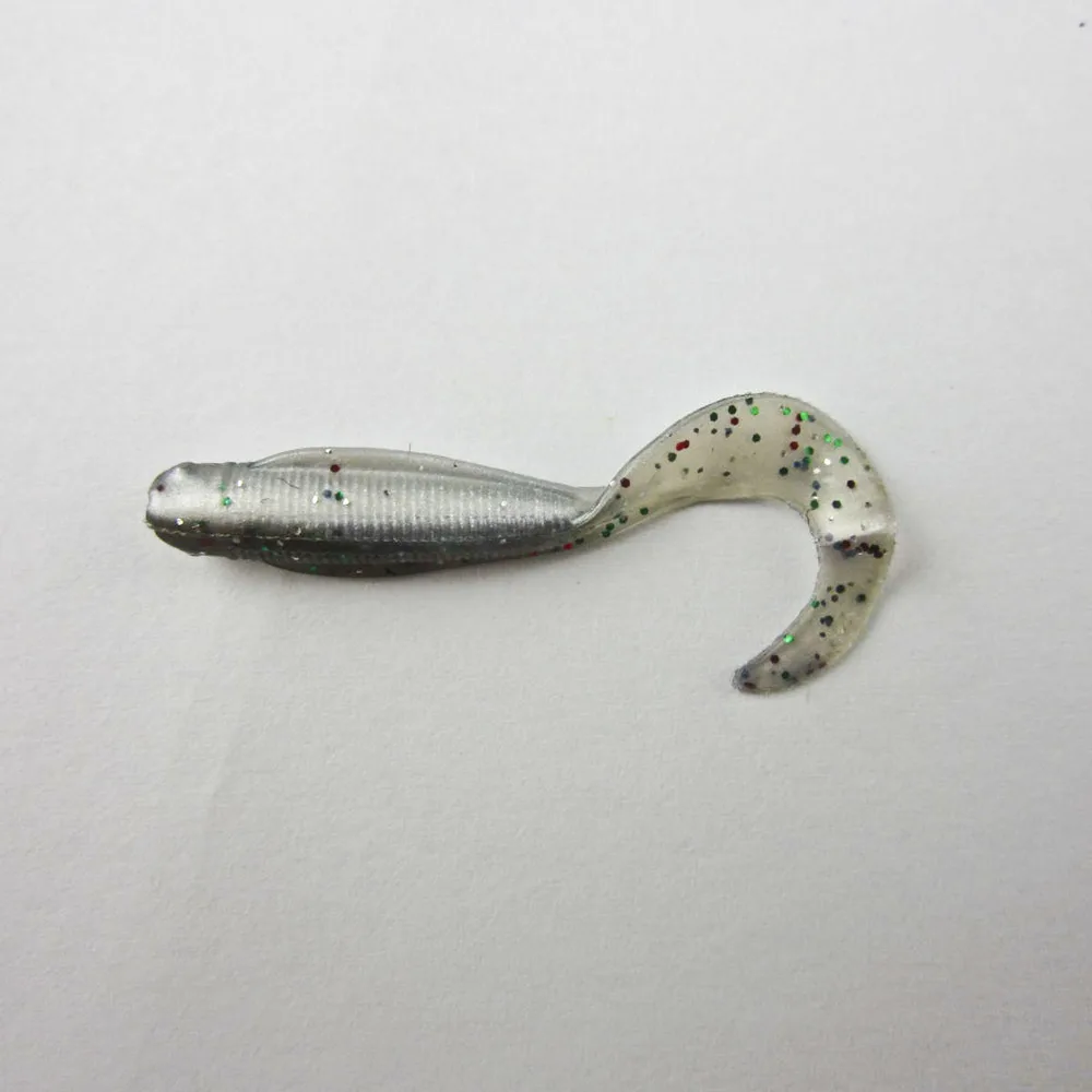 BassLegend-рыболовная Мягкая приманка Cuttle приманка Tail Grub для баса, щуки, моряка, мягкий шэд, 40 мм, 0,9 г/60 мм, 3,5 г/90 мм, 6,3 г - Цвет: Темно-серый