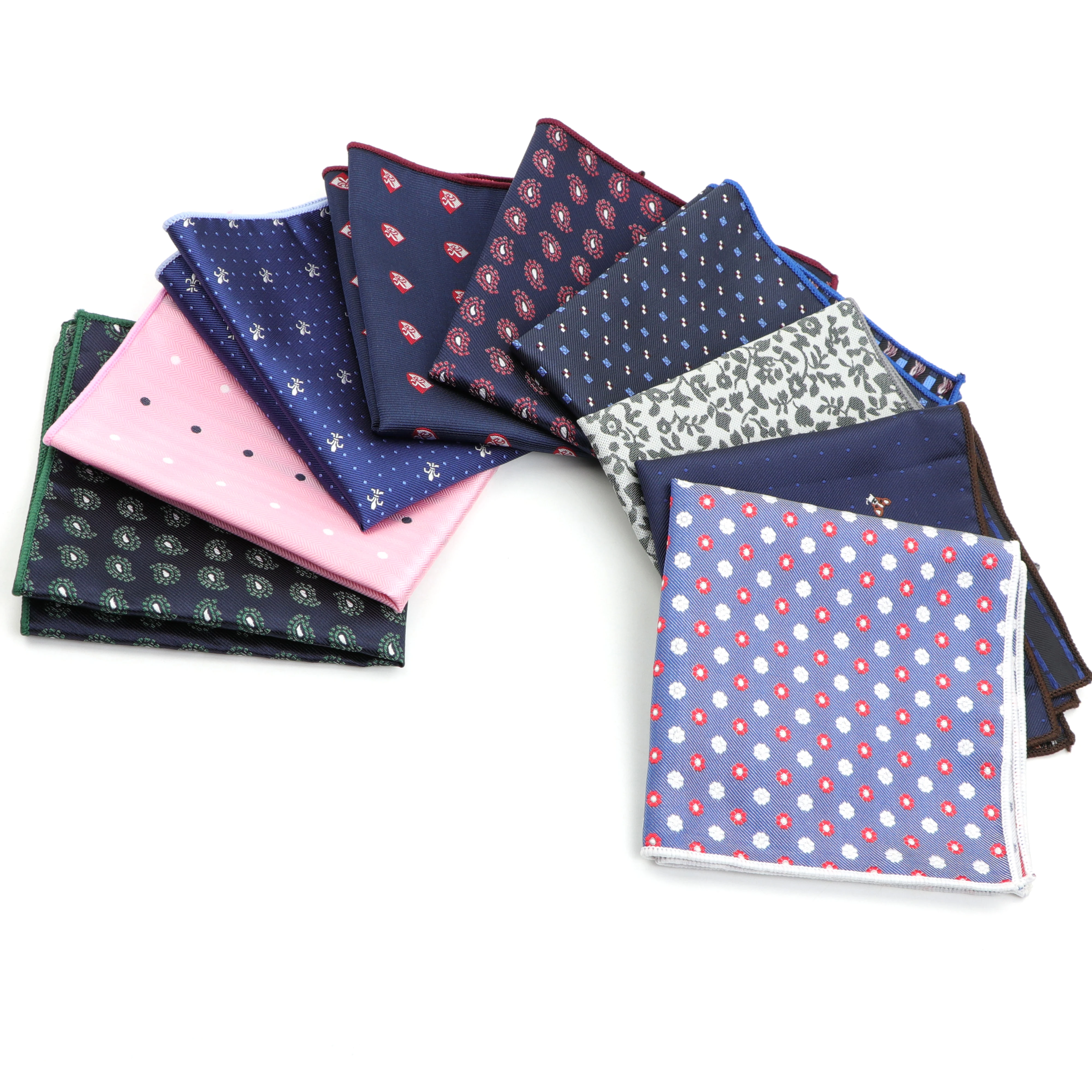 Noreste Millas Cantina Pañuelo para hombre de lunares a rayas tejido estampado bolsillo cuadrado  pañuelos de negocios Casual poliéster Hanky NO.1 26|Corbatas y pañuelos de  hombres| - AliExpress