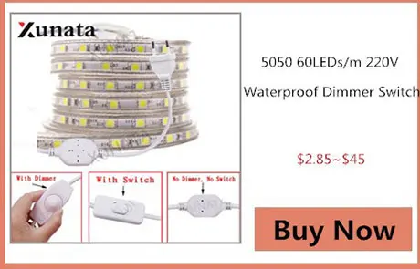 220V 276Leds/m SMD 2835 LED Strip Three Row Waterproof White Warm White Flexible Led Strip Light With Switch For Home Decoration