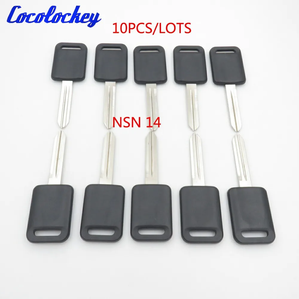 

Cocolockey Replacement Transponder Chip Key Shell FOB Cover NO CHIP INSIDE for Nissan Car Key Blade NSN14 10pcs/lots No Logo