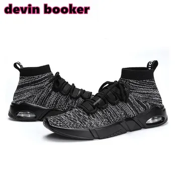 

New listing hot sale brand summer Mesh fly weave Breathable men running sneakers D1806