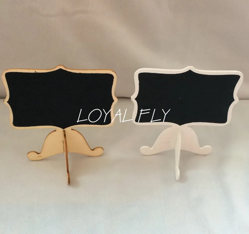 

20PCS/LOT Mini Wooden Rectangle Chalkboards Blackboard Table Numbers -Wedding-Candy Signs
