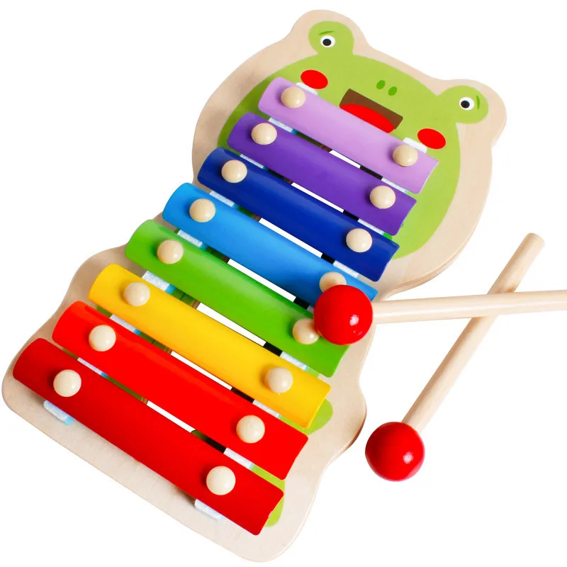 Baby Toys 8 Scale Xylophone Infant Playing Type Cartoon Frog Xylophone