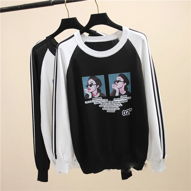 

Fannico Women Spring Autumn Winter ice Silk Sweater Casual Slim Long Sleeve Pullovers Sweaters O-Neck Knitted Tops