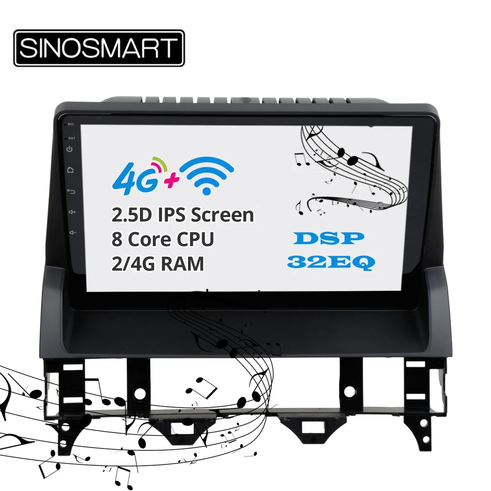 

Sinosmart support BOSE Android 8.1 2G/4G IPS/QLED 2.5D screen car gps navigation multimedia radio player for Mazda 6 2002-2008