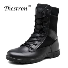 2019 New Luxury Desert Boots Men Outdoor Tactical Boots For Men Brand Designer Black Military Combat Boots Big Size Shoes Mens