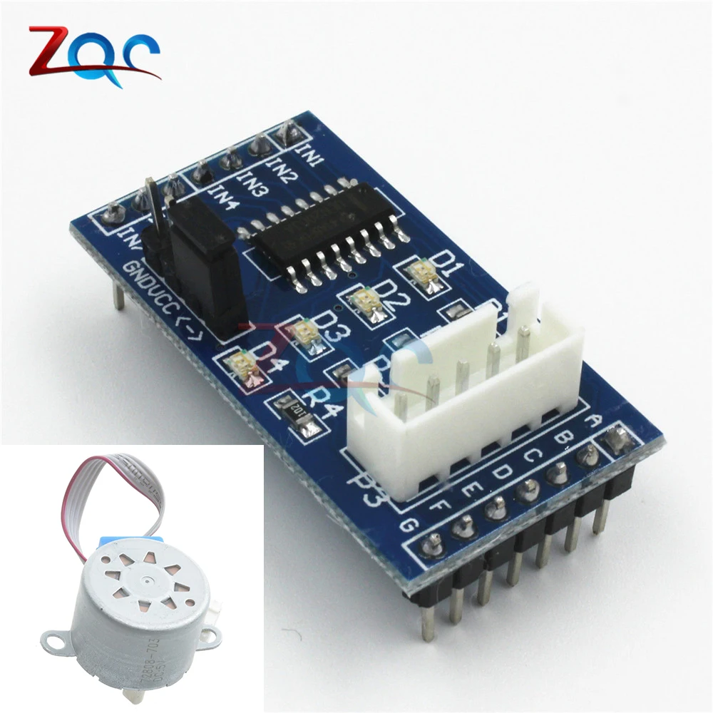 Модуль драйвера шагового двигателя 28BYJ 48 ULN2003 для Arduino + 5 В 12 постоянного тока