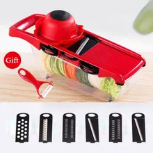 

Mandoline Slicer Vegetable Cutter with Stainless Steel Blade Manual Potato Peeler Carrot Grater Dicer