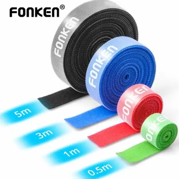 

FONKEN Cable Organizer Wire Winder Mouse Ties Clip Protector Earphone Management Wire AUX HDMI Cord For iPhone Xiaomi USB Cable