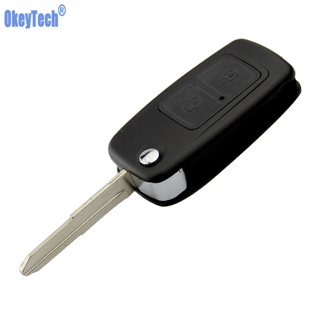 

OkeyTech Modified Remote Key ABS Shell for CHERY A5 FULWIN TIGGO E5 A1 COWIN EASTER Car Key Case 2 Buttons Uncut Brass Blade