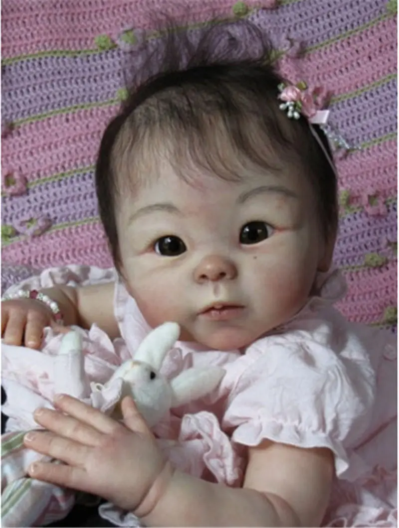 NPK 19 дюймов Reborn Doll наборы хорошее качество мягкая силиконовая версия может DIY различные виды Реалистичного силикона Reborn Baby Dolls