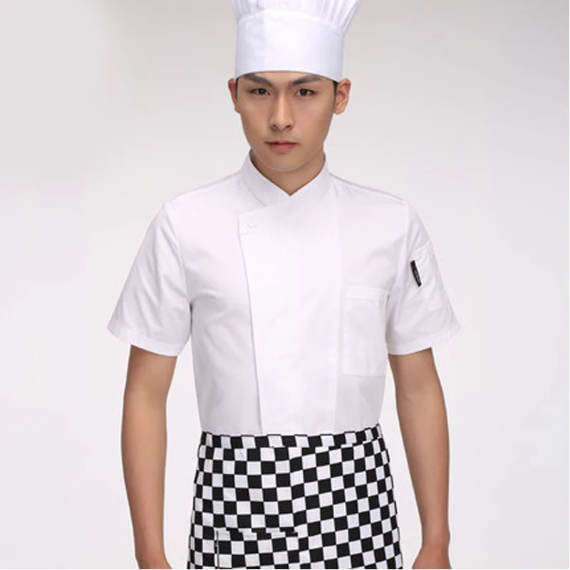 Chef overalls short sleeves breathable sweat absorbent hotel summer