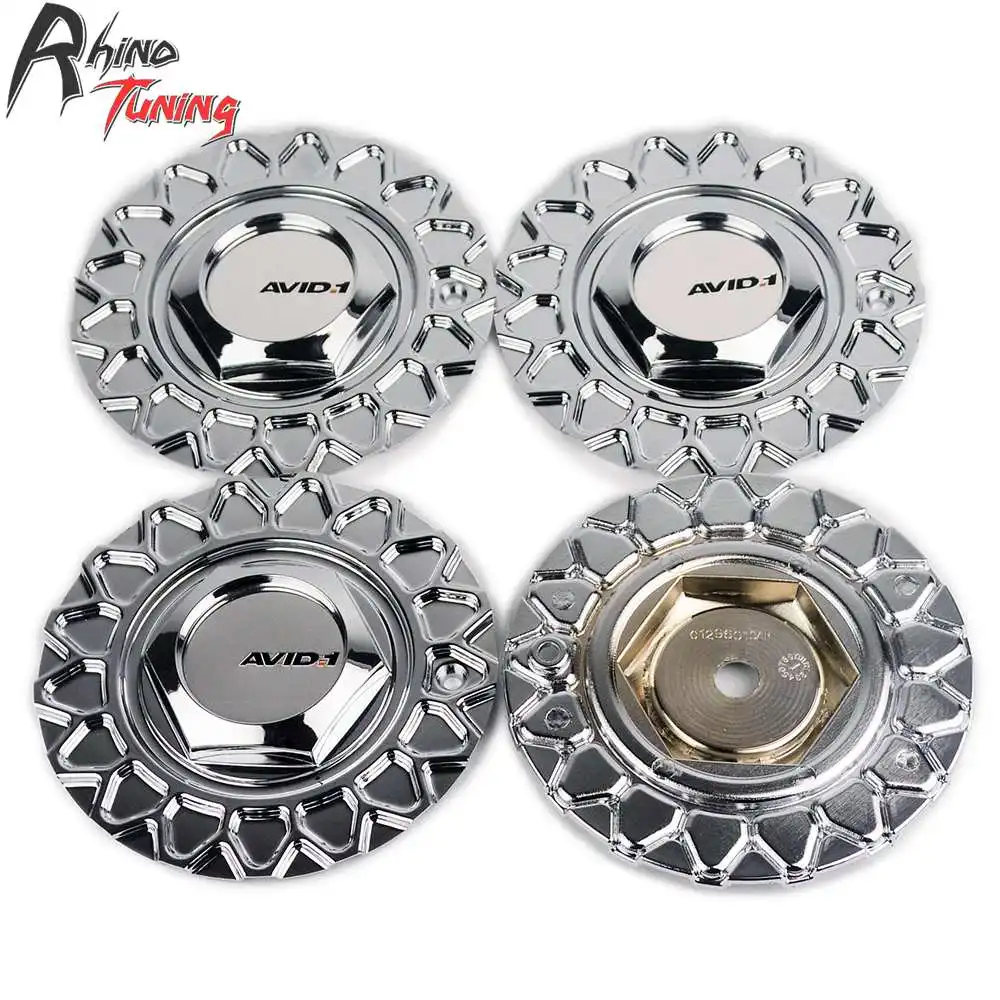 Rhino Tuning 4pcs 168mm(109mm) AVID.1 Car Wheel Center Cap 247L169 Emblem For AVID.1 AV05 Racing STR 606 Auto Wheel Rim Cap 390