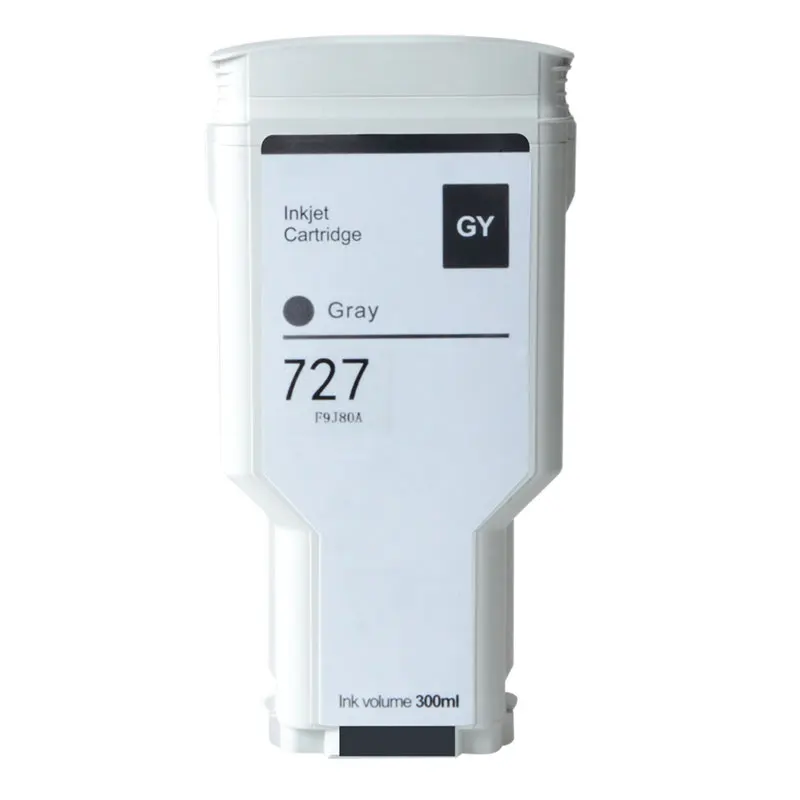 SAYA HP 727 Compatible Ink Cartridge 300ML For HP DesignJet T920 T2500 T930 T1530 T2530 T1500 Printer(PBK C M Y GY MBK - Цвет: GY