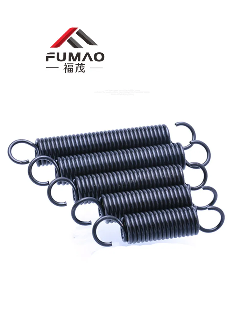 

Custom Small tension spring with hook Spring steel tension spring single hook Black/natural0.5*5*15-60mm 1PCS