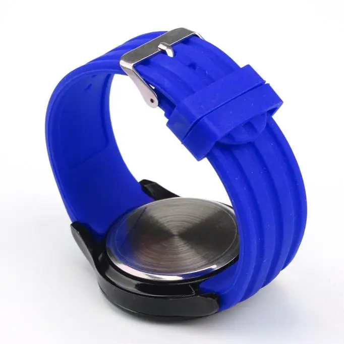 Улучшенный Новая мода Водонепроницаемый мужские часы LED Сенсорный экран Дата силикон черный наручные часы Mar31