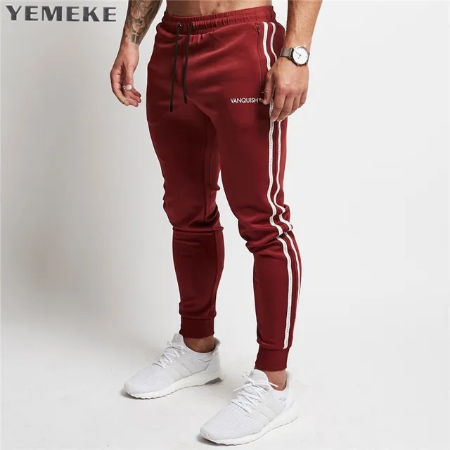 YEMEKE Marke Turnhallen Fitness Herren Jogger Lässig Männer YEMEKE Marke Turnhallen Fitness Herren Jogger Lässig Männer