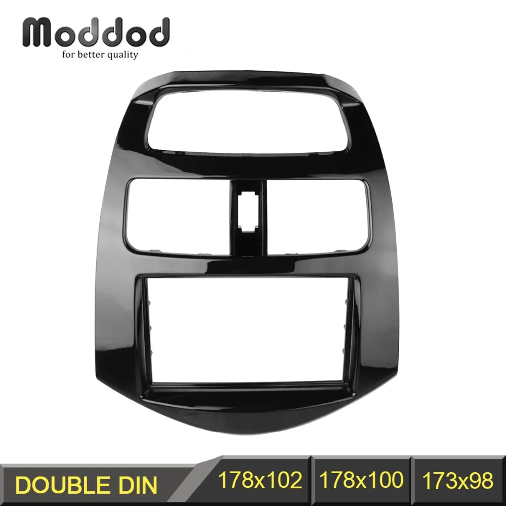 Double 2 Din Radio Fascia for Chevrolet Spark Daewoo Matiz Beat Dashboard Installation Trim Dash Kit Frame DVD CD Bezel Panel