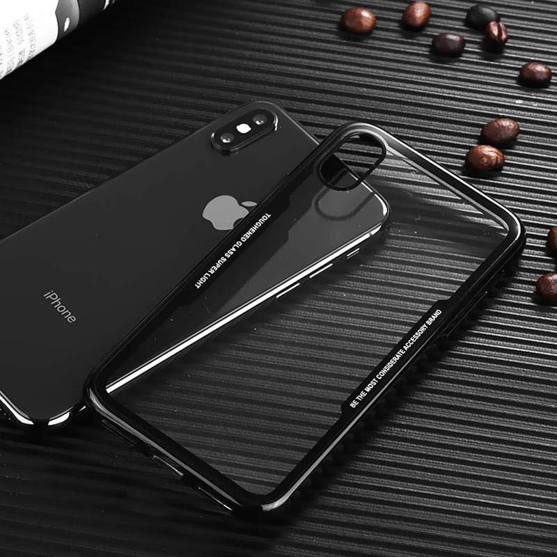 

16Countries drop ship / Phone Case for iphone X Luxury Transparent Back Soft edge Cover for i5 5S SE SE2 6 6S 7 8 Plus