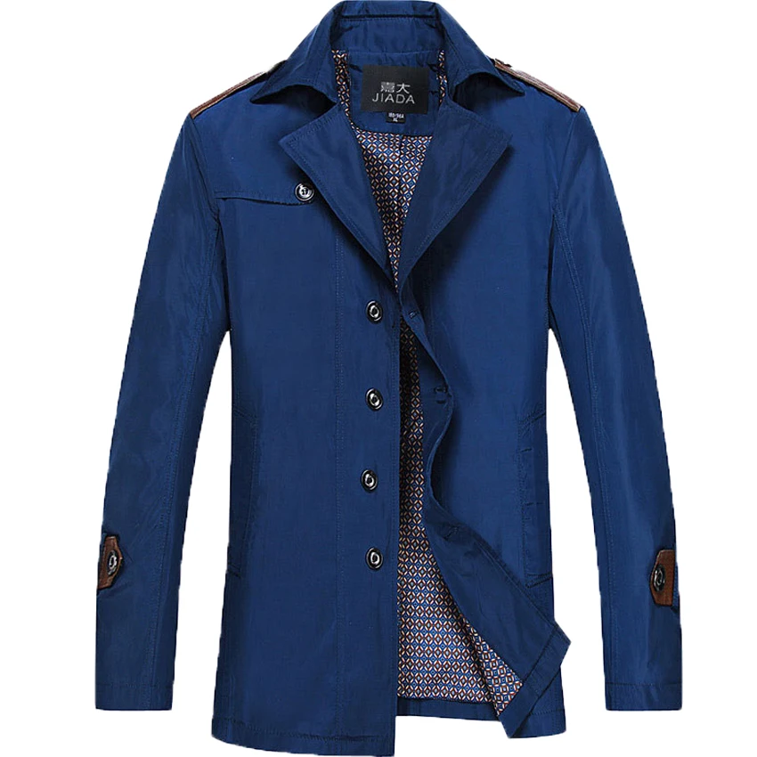 Plus Size 3XL 4XL 5XL Office Men Fashion Jacket Coat Turn